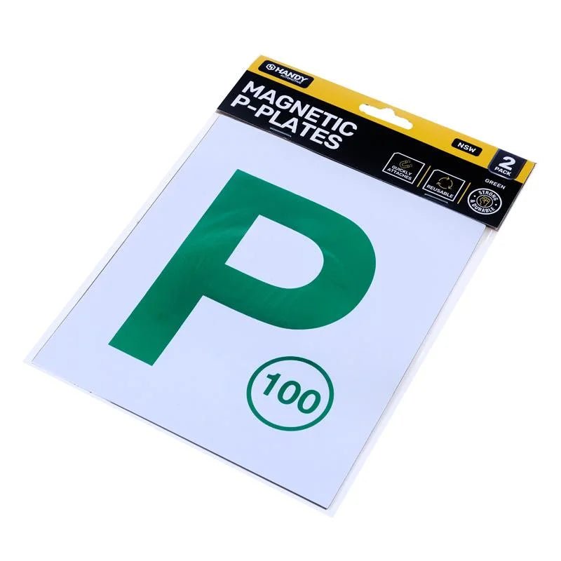 Magnetic Green P Plates 2pcs - NSW - Party Owls