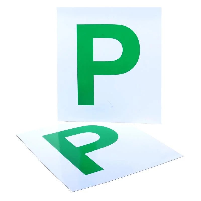 Magnetic Green P Plates 2pcs - QLD/TAS/ACT - Party Owls