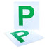 Magnetic Green P Plates 2pcs - QLD/TAS/ACT - Party Owls