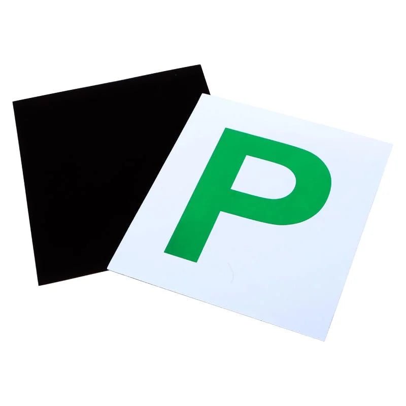 Magnetic Green P Plates 2pcs - QLD/TAS/ACT - Party Owls