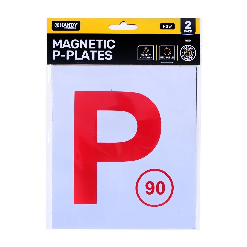 Magnetic Red P Plates 2pcs - NSW - Party Owls