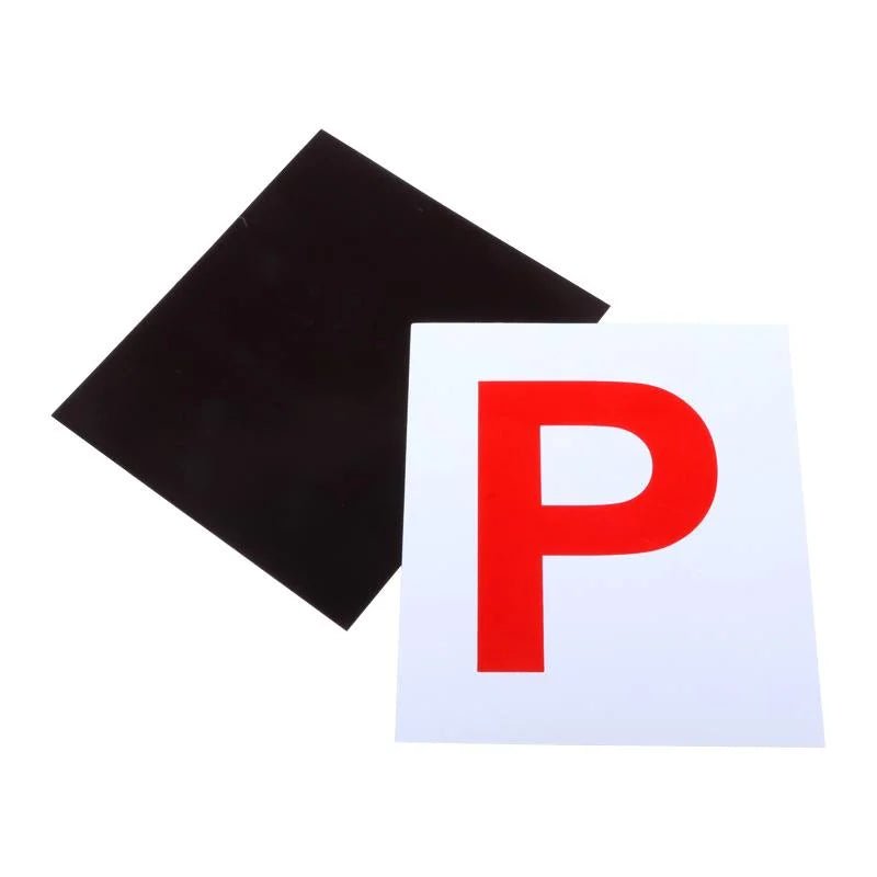 Magnetic Red P Plates 2pcs - QLD/TAS/NT/ACT/SA - Party Owls