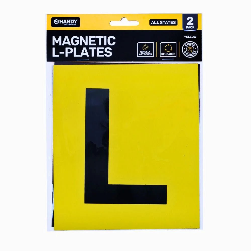 Magnetic Yellow L Plates 2pcs - All States - Party Owls