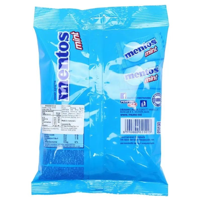 Mentos Mint Chewy Dragees 135g Bag (50pcs) Single Flow Wrap - Party Owls