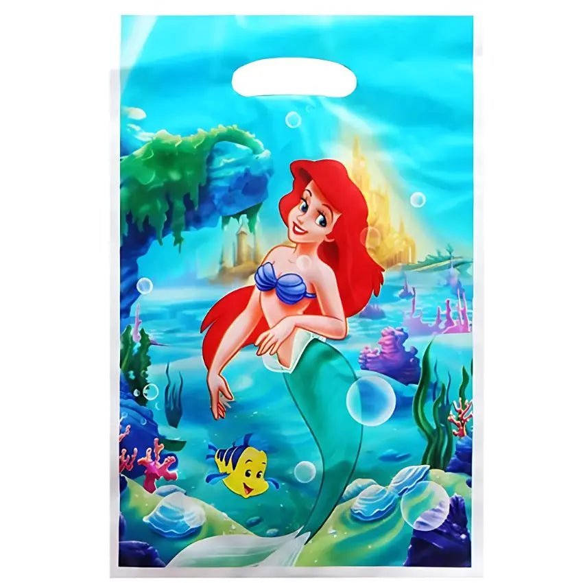 Mermaid Plastic Party Bags 10pk - Party Owls