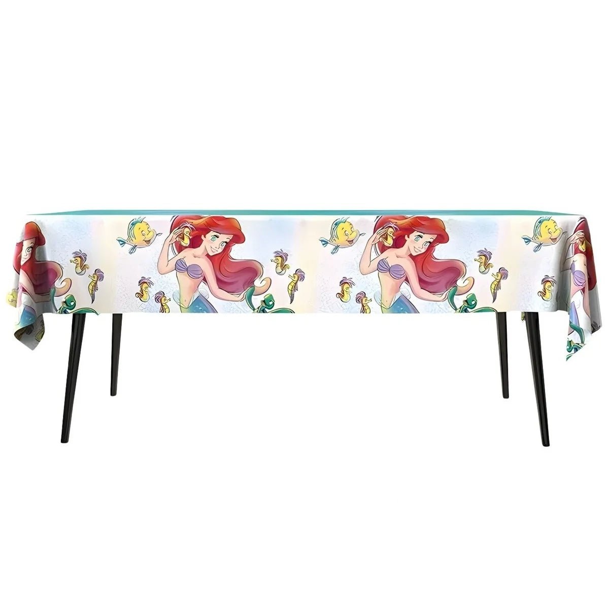 Mermaid Plastic Table Cover 137cm x 183cm Tablecloth - Party Owls