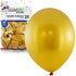 Metallic Gold Latex Balloons 30cm (12") 25pk - Party Owls