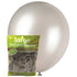 Metallic Silver Solid Colour Latex Balloons 30cm (12") 25pk - Party Owls