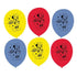 Mickey Mouse Latex Balloons 30cm (12") 6pk - Party Owls