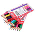 Mini Coloured Pencils 18pcs Assorted Colours - Party Owls