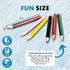 Mini Coloured Pencils 6pk Assorted Colours - Party Owls