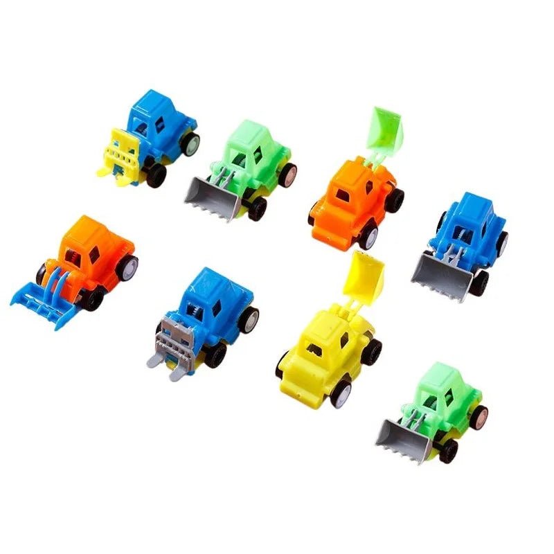 Mini Pull Back Construction Vehicles 8pcs Party Favours - Party Owls