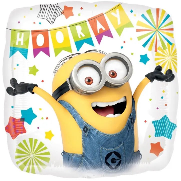 Minions Otto Foil Balloon 43cm (17") Square - Party Owls