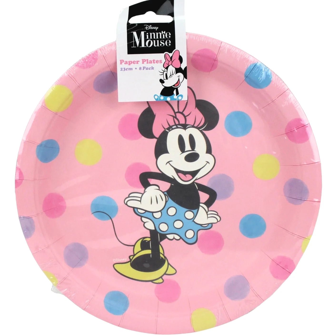 Minnie Mouse Large Paper Plates 23cm (9") 8pcs - Party Owls