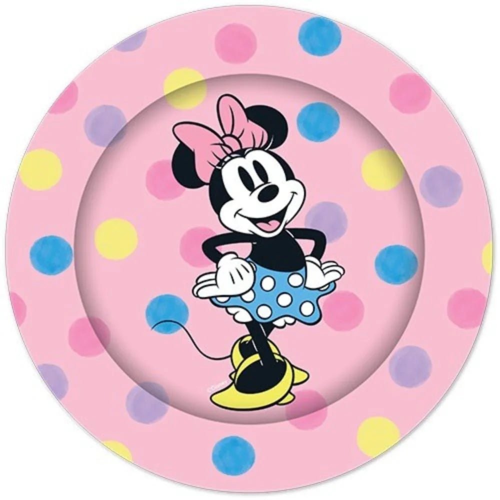 Minnie Mouse Large Paper Plates 23cm (9") 8pcs - Party Owls