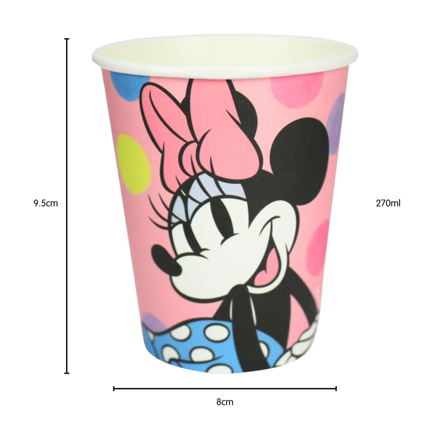 Minnie Mouse Paper Cups 8pcs - Party Owls
