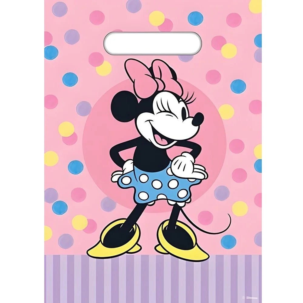 Minnie Mouse Plastic Party Bags 8pcs - Party Owls