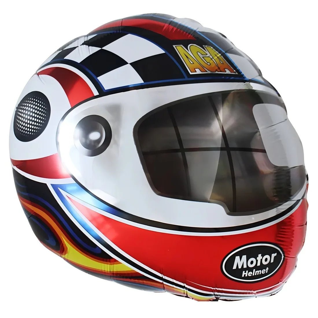 Motor Racing Helmet Foil Balloon 56cm (22") - Party Owls