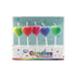 Multi - colour Hearts Small Pick Candles 5pk - Party Owls
