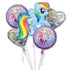 My Little Pony Foil Balloon Bouquet 5pk Friendship Adventures - Party Owls