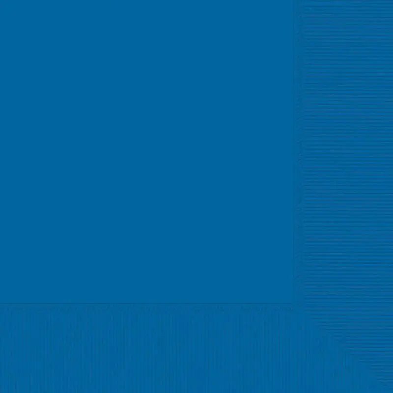 Navy Blue Solid Colour Beverage Napkins 20pk Serviettes - Party Owls