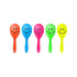 Neon Smily Face Mini Maracas 10pcs Party Favours - Party Owls