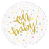 Oh Baby Gold Printed Foil Balloon 45cm (18") - Party Owls