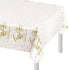 Oh Baby Gold Printed Plastic Table Cover Tablecloth 1.37m x 2.13m (54'' x 84'') - Party Owls