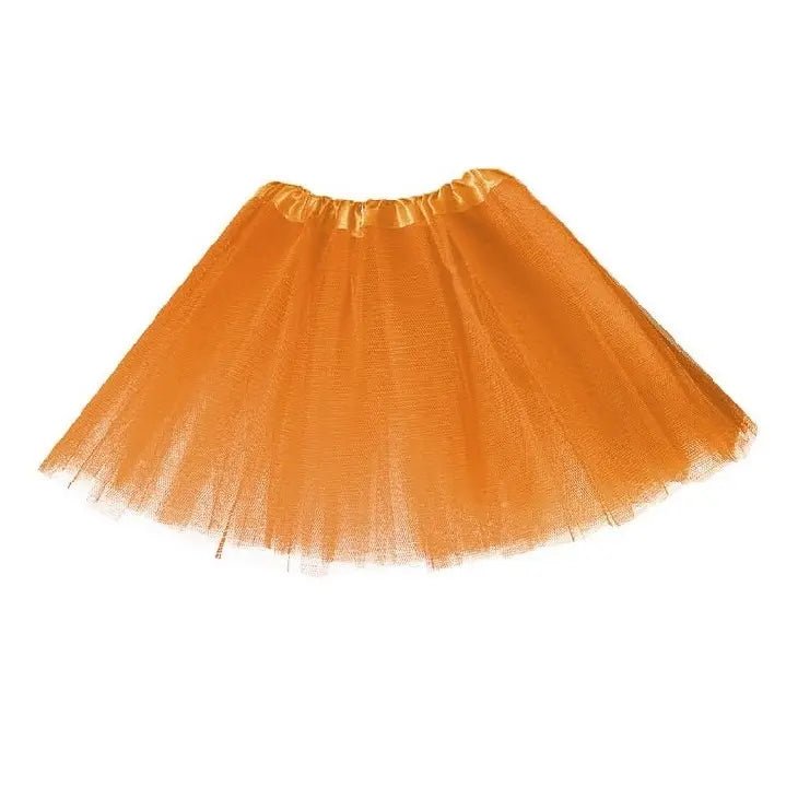 Orange Child Tutu 1980's Stiff Tulle (No Lining) Small Size* - Party Owls