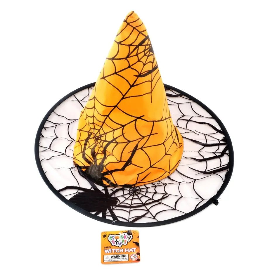 Orange Witch Hat Kids Size Halloween Accessories - Party Owls