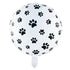 Paw Footprints Foil Balloon 45cm (18") Round - Party Owls