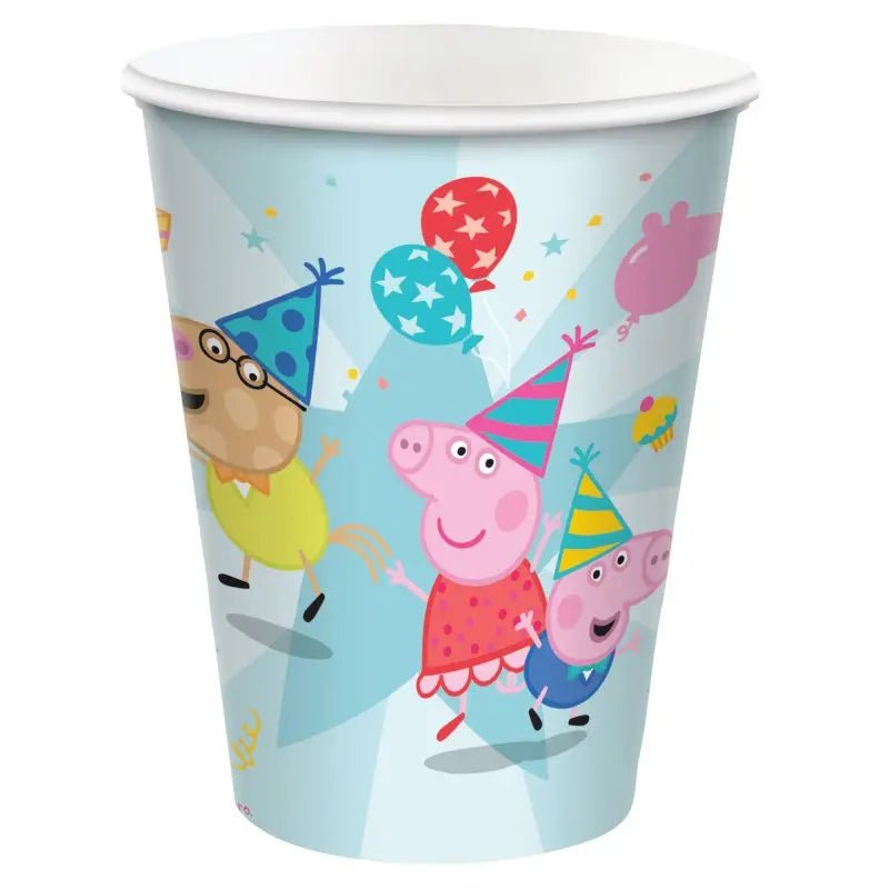 Peppa Pig Paper Cups 8pk 266ml Tableware - Party Owls