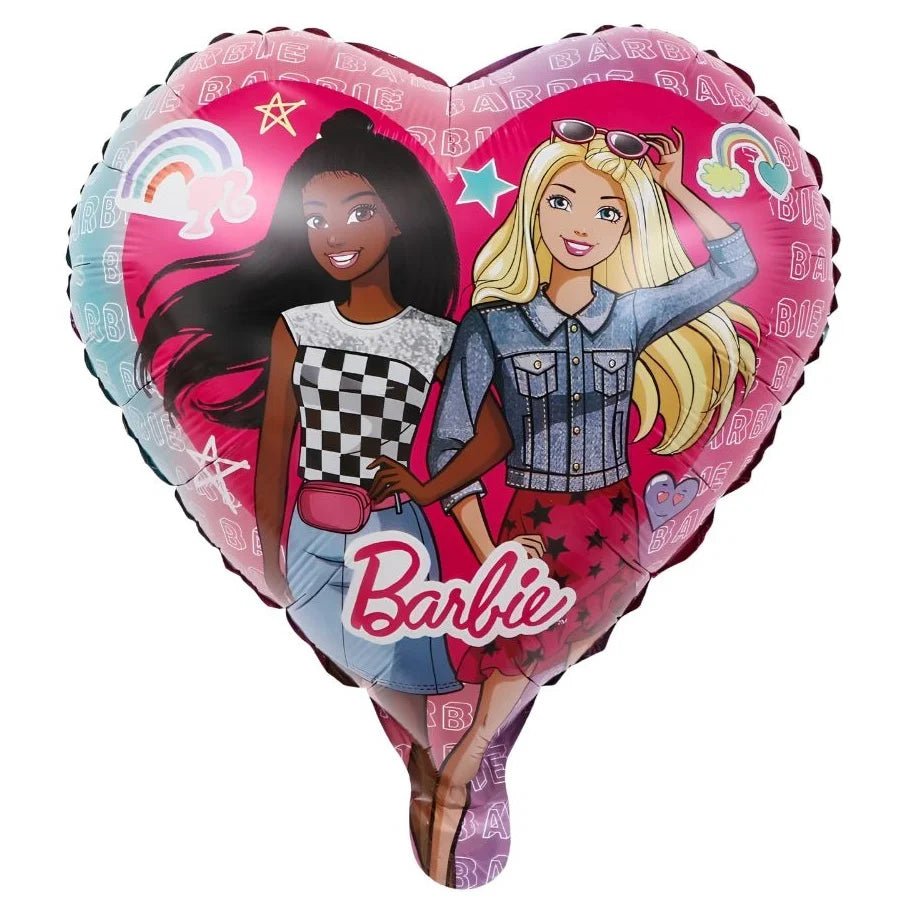 Pink Fashion Girl & Friends Foil Balloon 45cm (18") Heart Shape - Party Owls