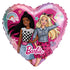 Pink Fashion Girl & Friends Foil Balloon 45cm (18") Heart Shape - Party Owls