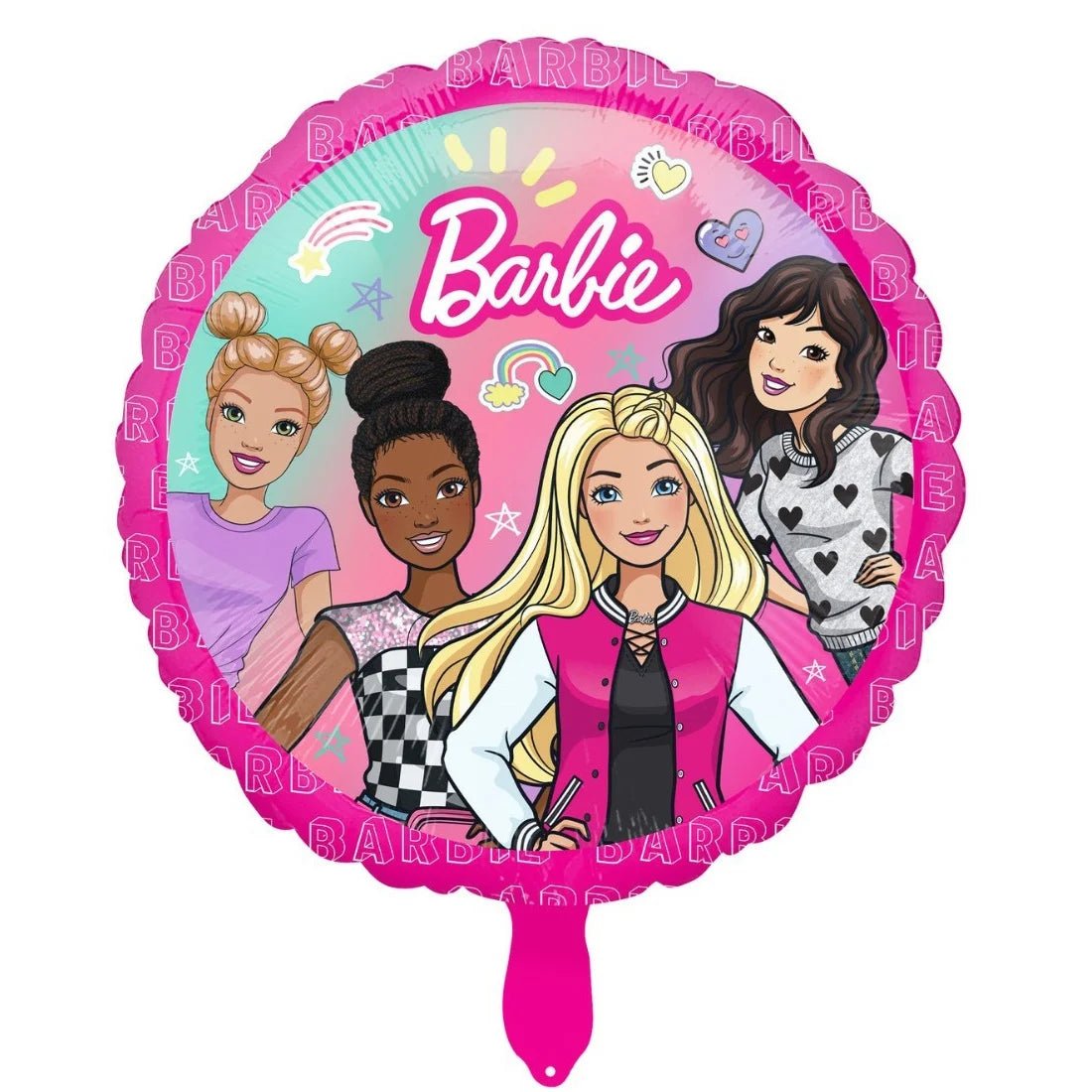 Pink Fashion Girl & Friends Foil Balloon 45cm (18") Round - Party Owls