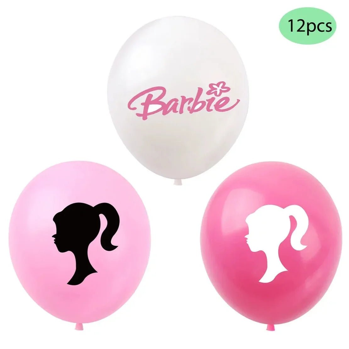 Pink Fashion Girl Latex Balloons 30cm (12") 12pcs - Party Owls