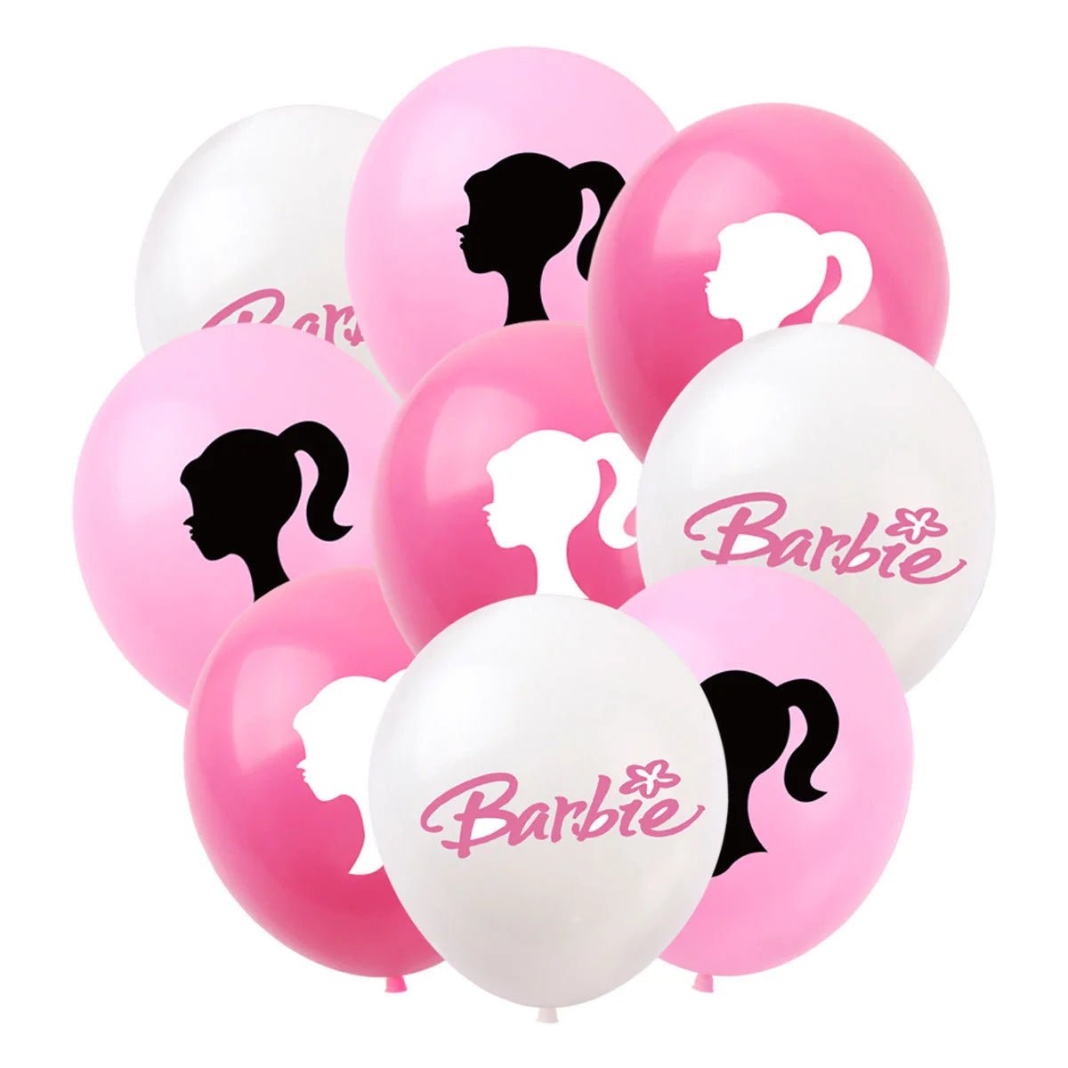 Pink Fashion Girl Latex Balloons 30cm (12") 12pcs - Party Owls