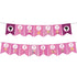 Pink Fashion Girl Paper Bunting Flags 15pcs - Happy Birthday - Party Owls