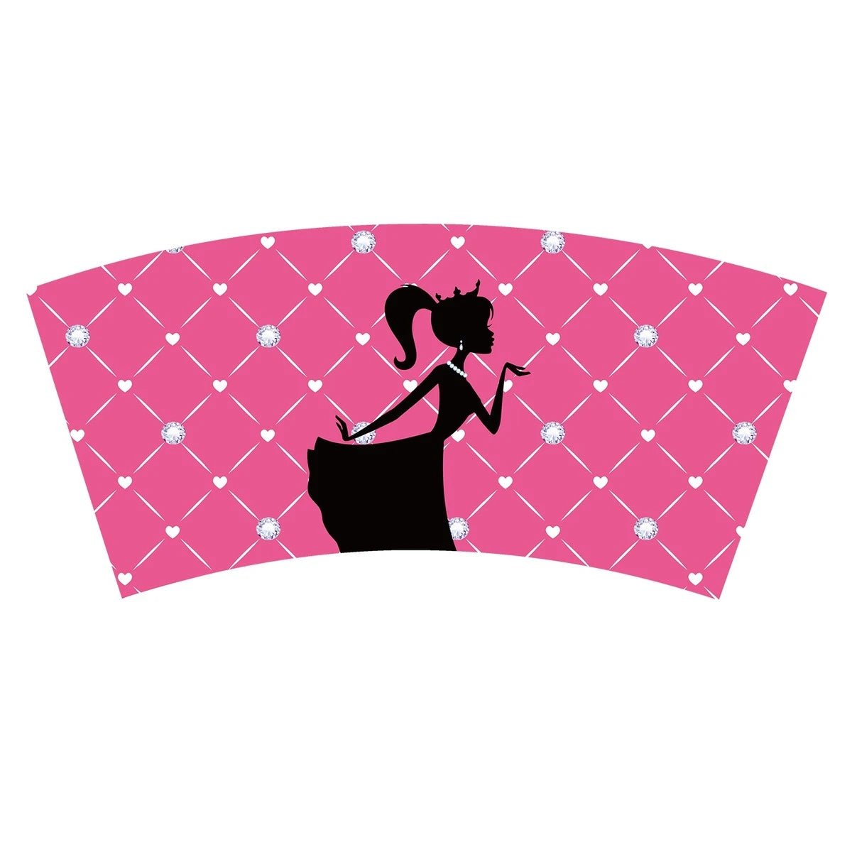 Pink Fashion Girl Paper Cups 10pcs - Party Owls