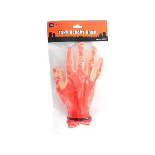 Plastic Blood Hand 20x12cm Halloween Decorations - Party Owls
