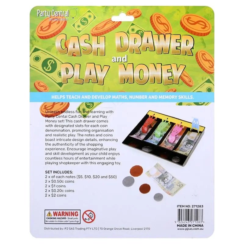 Play Money In Drawer Cash Cashier Australian Currency - Party Owls