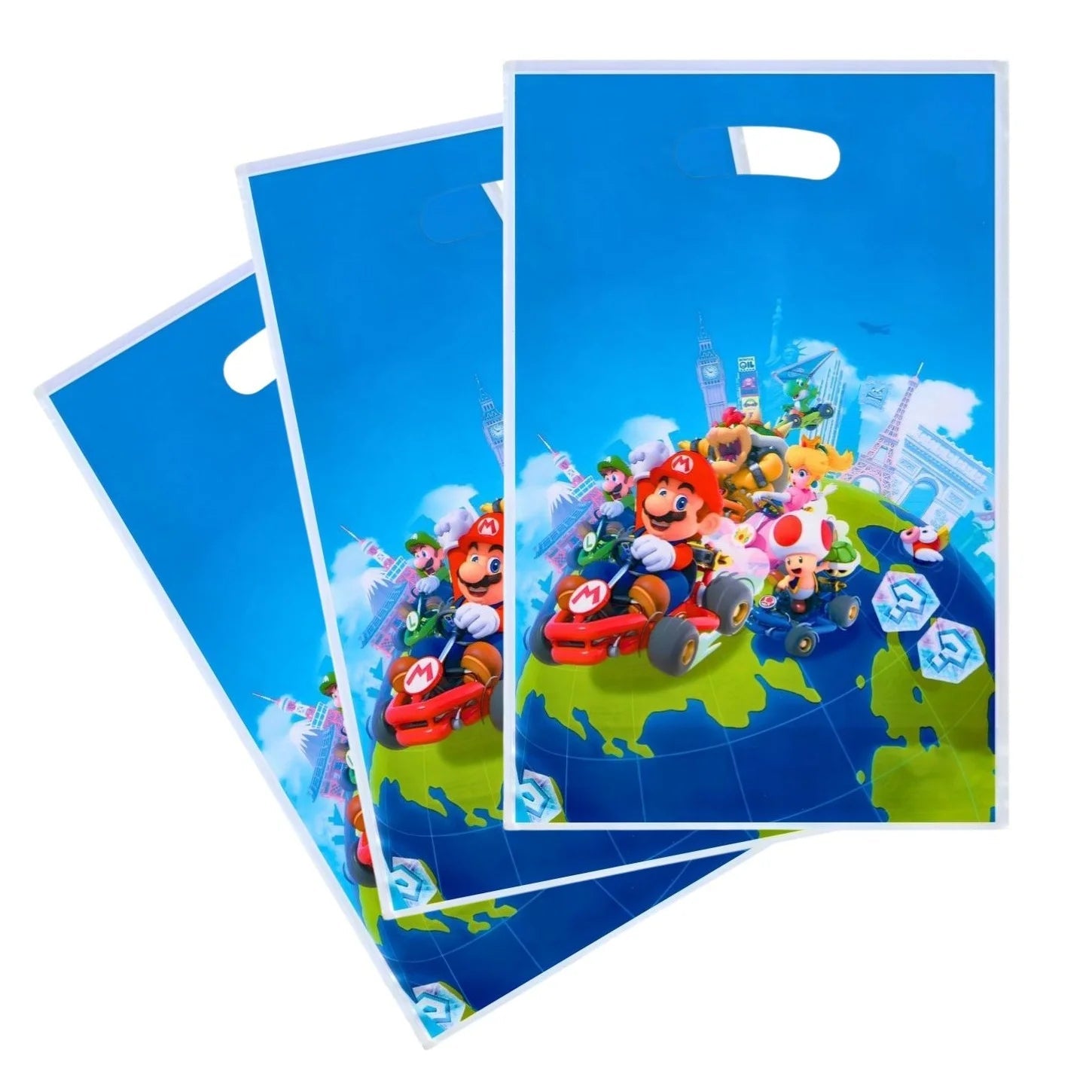 Plumber Hero Plastic Party Bags 10pcs Earth - Party Owls