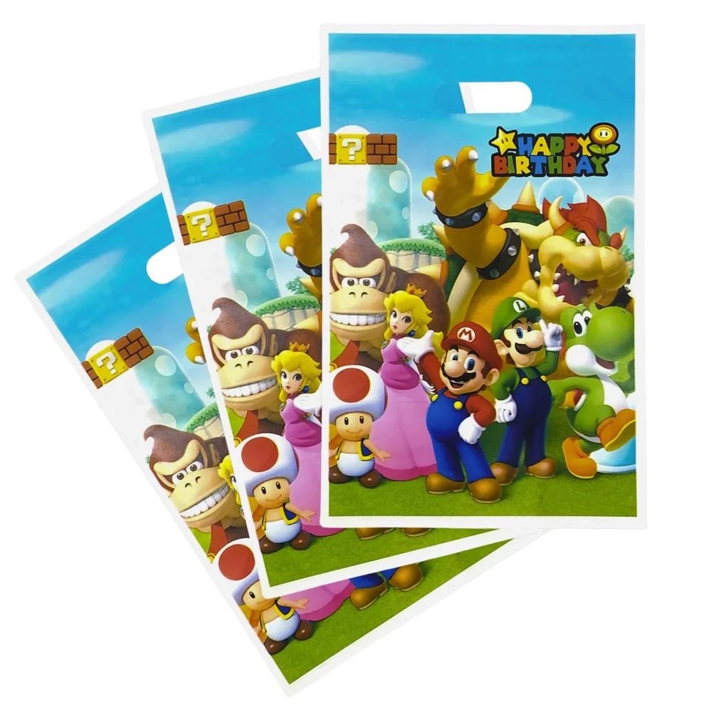 Plumber Hero Plastic Party Bags 10pcs Group - Party Owls