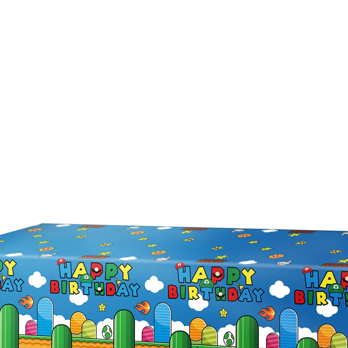 Plumber Hero Plastic Table Cover 180cm x 108cm - Party Owls