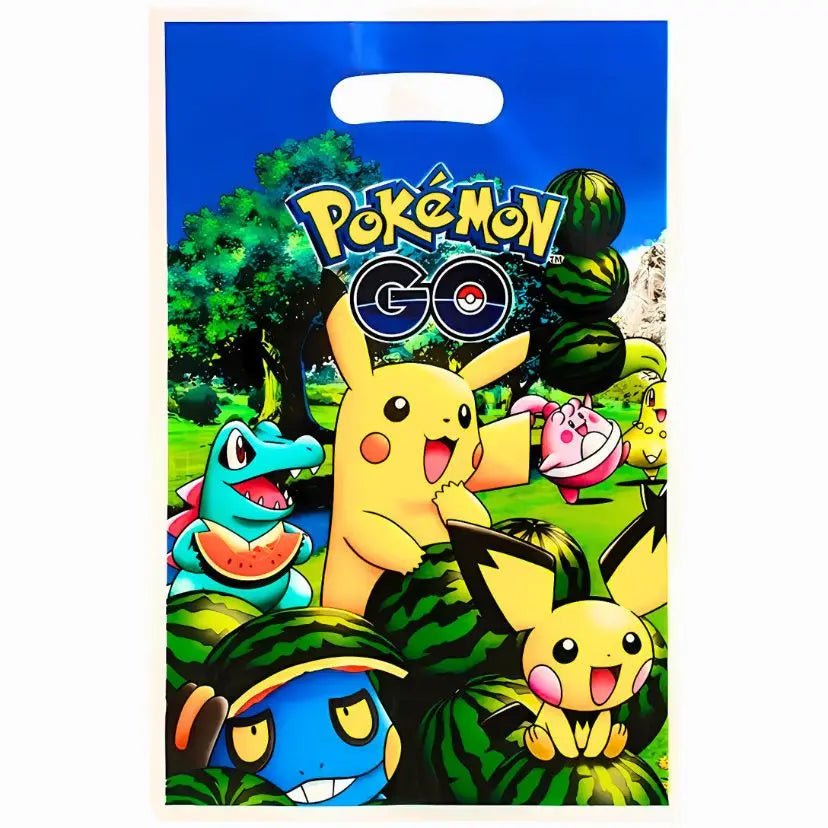 Pocket Monsters Plastic Party Bags 10pk - Party Owls