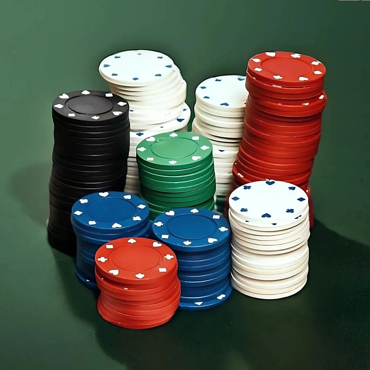 Poker Chips Set 120pcs Lightweight Tokens Night Casino - Party Owls