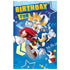 Premium Sonic The Hedgehog Birthday Card 12.5cm x 20cm With Blue Envelope - Party Owls