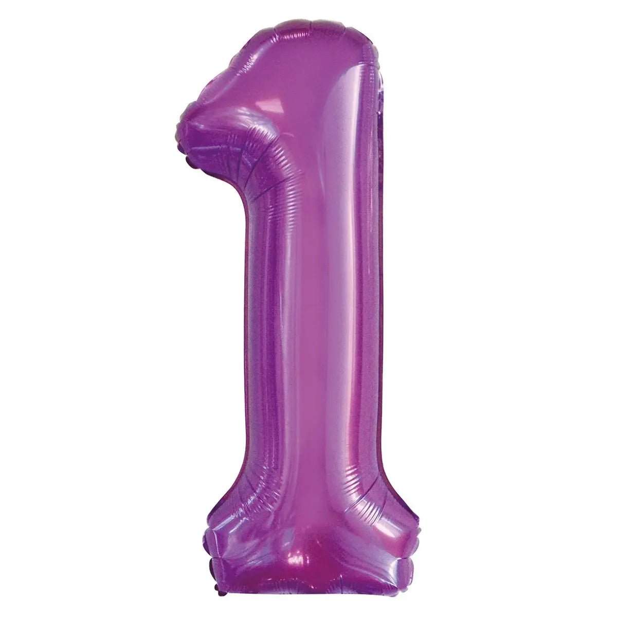 Pretty Purple Number "1" Giant Numeral Foil Balloon 86cm (34") - Party Owls