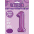 Pretty Purple Number "1" Giant Numeral Foil Balloon 86cm (34") - Party Owls