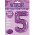 Pretty Purple Number "5" Giant Numeral Foil Balloon 86cm (34") - Party Owls